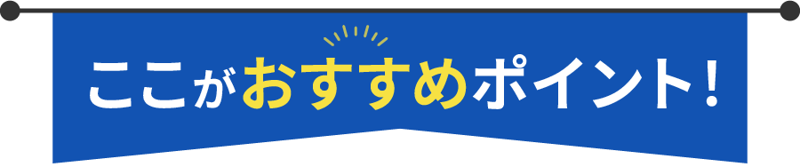 ここがおすすめポイント